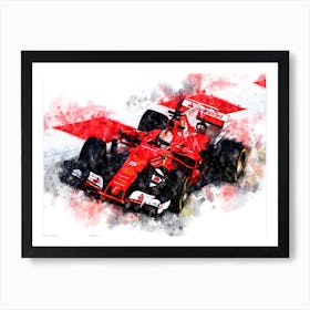 Sebastian Vettel No 5, Formula 1 Affiche