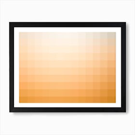 Lumen 11, Amber and White Gradient Art Print