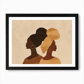 Two African Women 1 Art Print