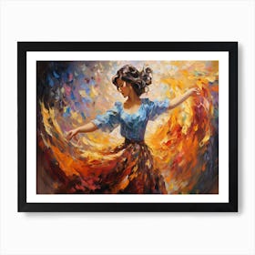 Dancer In Flames 1 Art Print