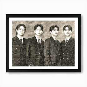 Bts band potrait Poster