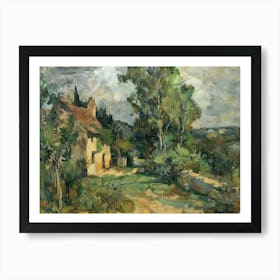 Tranquility S Edge Painting Inspired By Paul Cezanne Art Print