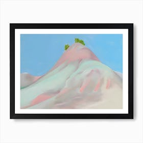 Georgia O'Keeffe - Small Lavender and Grey Green Hill Poster