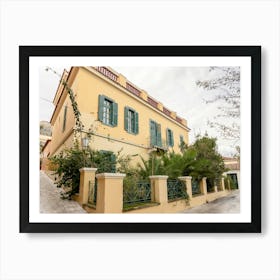 Neoclassic House In The Plaka Of Athens Art Print