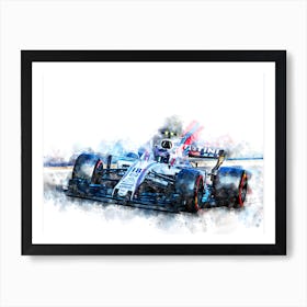 Lance Stroll, Formula 1 Art Print
