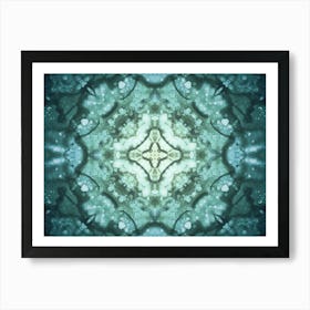 Blue Watercolor Pattern Art Print