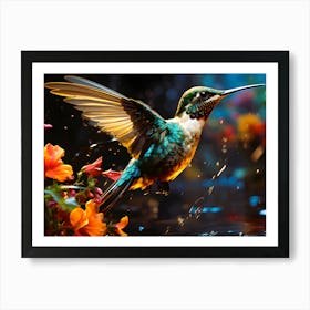 Feathered Fantasies Bird In The Air Art Print