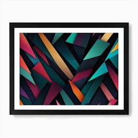 Abstract Triangles 6 Art Print