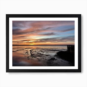 Sunset At The Beach 1 Art Print