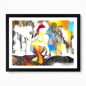 Vivid Figure Art Print