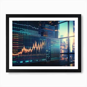 Stock Market - Stock Market Stock Videos & Royalty-Free Footage 2 Art Print