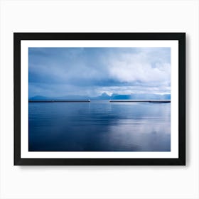 Cloudy Sky Over the Fjord Art Print