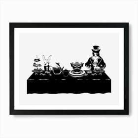 Mad Hatters Tea Party from Alice in Wonderland Art Print