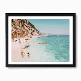 Coastal Greece Beach Art Print