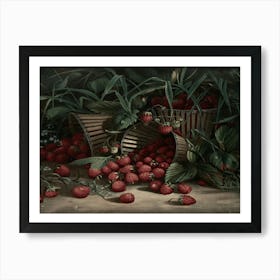 Strawberries In Baskets 1 Art Print