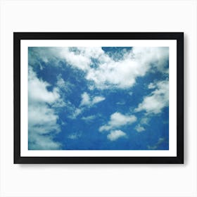 Blue Sky With Clouds Art Print