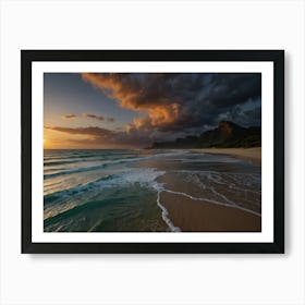 Sunset On The Beach 8 Art Print