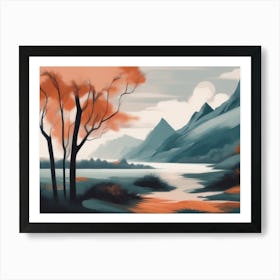 Landscape Painting 13 Art Print