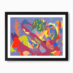 Underwater Woman Art Print