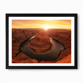 Horseshoe Bend Canyon Sunset Art Print