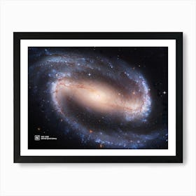 Barred Spiral Galaxy NGC 1300 — NASA Hubble Space Telescope — space poster Art Print