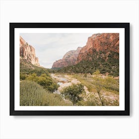 Desert River Scenery Art Print