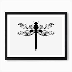 Decorative Dragonfly Art Print