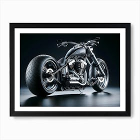 Futuristic Chopper Motorcycle concept Art Print