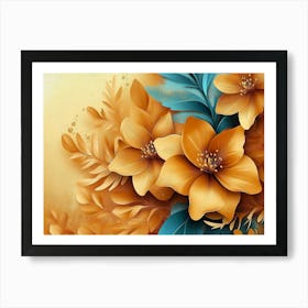 Orange Flowers Art Print