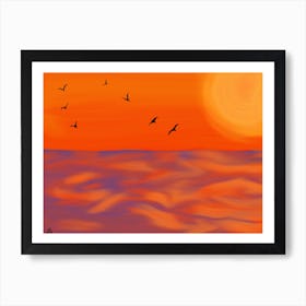Marmalade Sunset Art Print