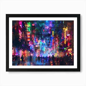 Neon City 1 Art Print