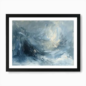 'Blue Wave' 16 Art Print