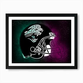 Jacksonville Jaguars Helmet Style Art Print