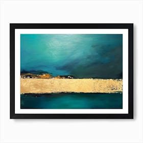 Abstract Blue Art Print