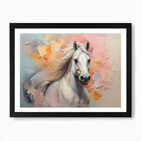 White Horse 5 Art Print