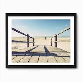 Walking On The Beach_2 Art Print