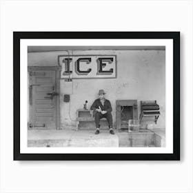 Ice For Sale,Harlingen, Texas By Russell Lee Art Print