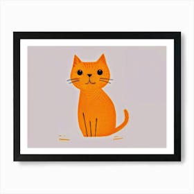 Orange Cat 2 Art Print