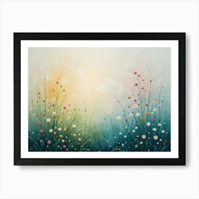 Watercolor Flowers 8 Art Print