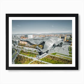 Milan, Italy Europe - City Landscape Skyline Travel Wall Art. Poster italiano. Foto aerea Art Print