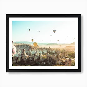 Hot Air Balloons In Cappadocia Art Print