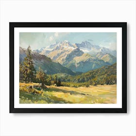 Western Landscapes Rocky Mountains 4 Art Print