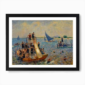 The Raft, William Glackens Art Print