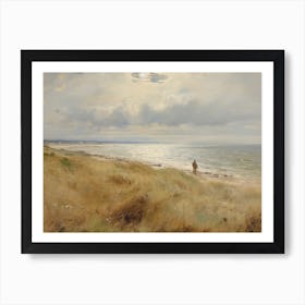 Coastal Vintage Painting Art Print