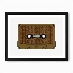 Retro Classic Art Cassette Tape Art Print