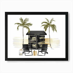 Beach House 6 Art Print