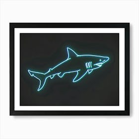 Neon Isistius Genus Shark 5 Art Print