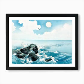 Ocean Waves 1 Art Print