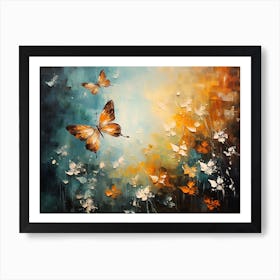 Butterflies In The Sky Art Print