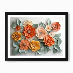 3d Floral Craft 8 Art Print